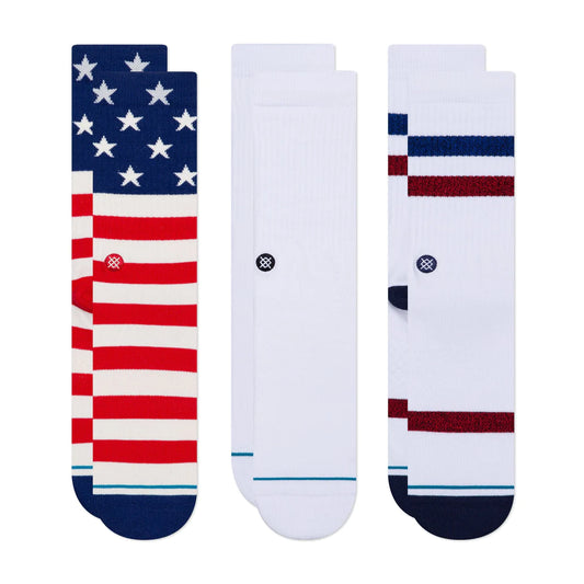 Stance 3 pack American socks large