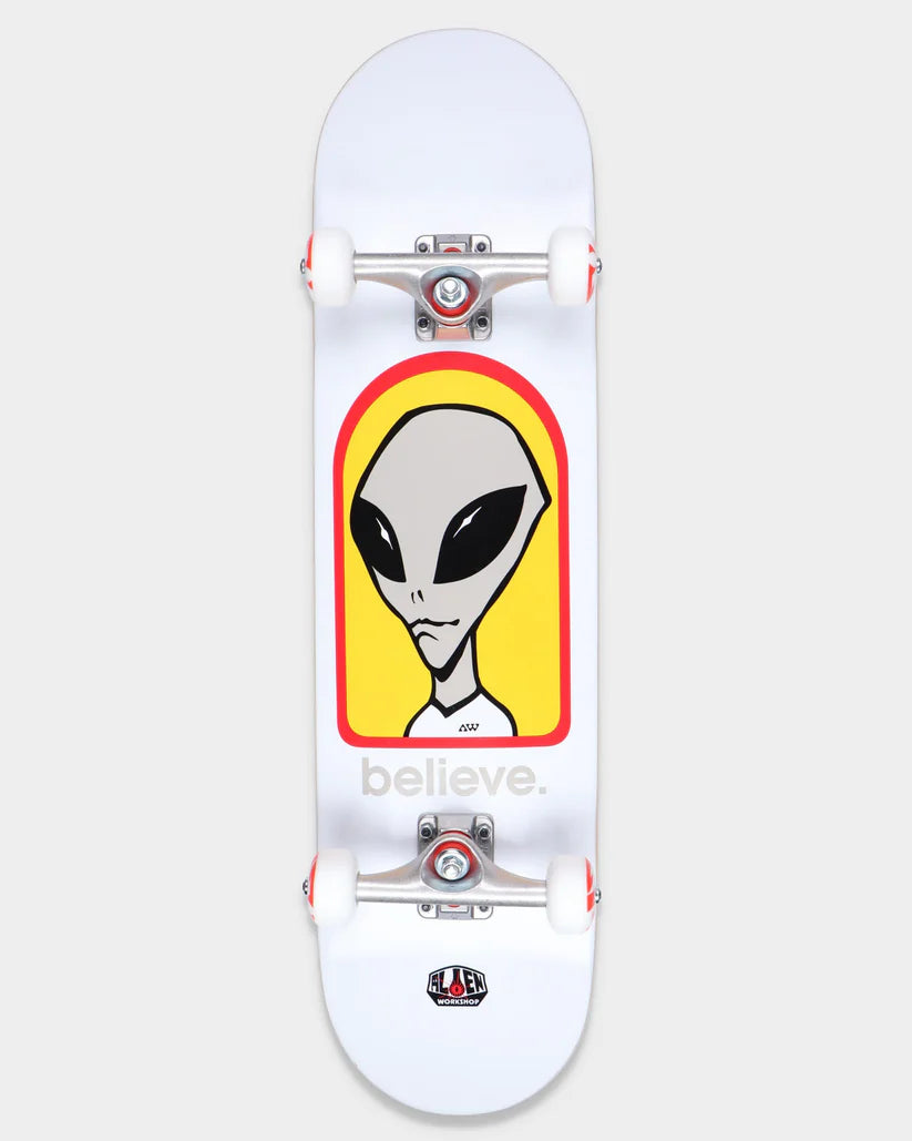 Alien workshop Believe complete white 8"