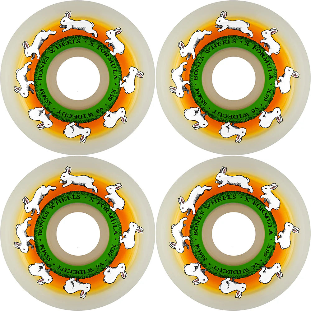 Bones X-Formula Runny Bunny 54 mm 99A V6 Widecut Wheels