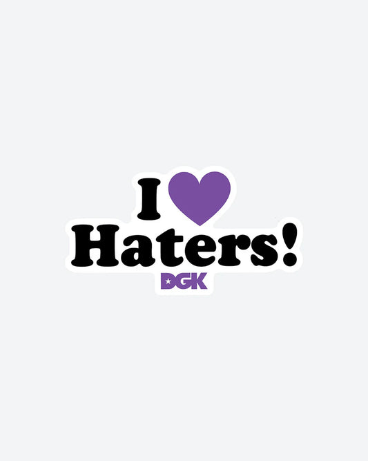 DGK Haters sticker (purple)