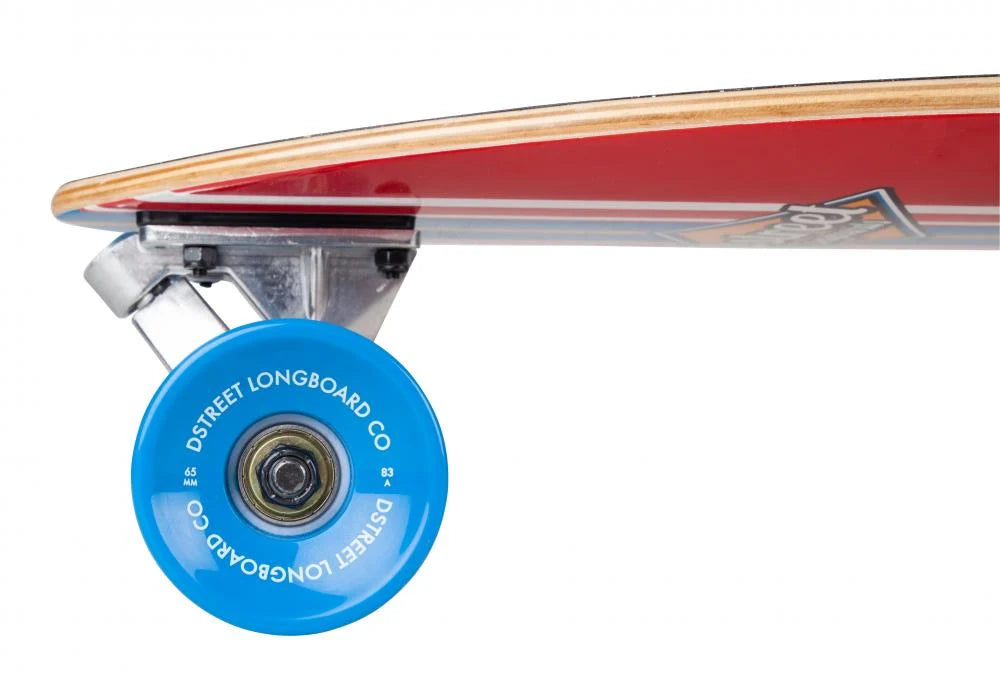 D Street Pintail Ocean longboard red