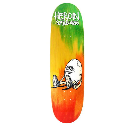 Heroin Rainbow egg deck 9.125" FREE GRIP TAPE