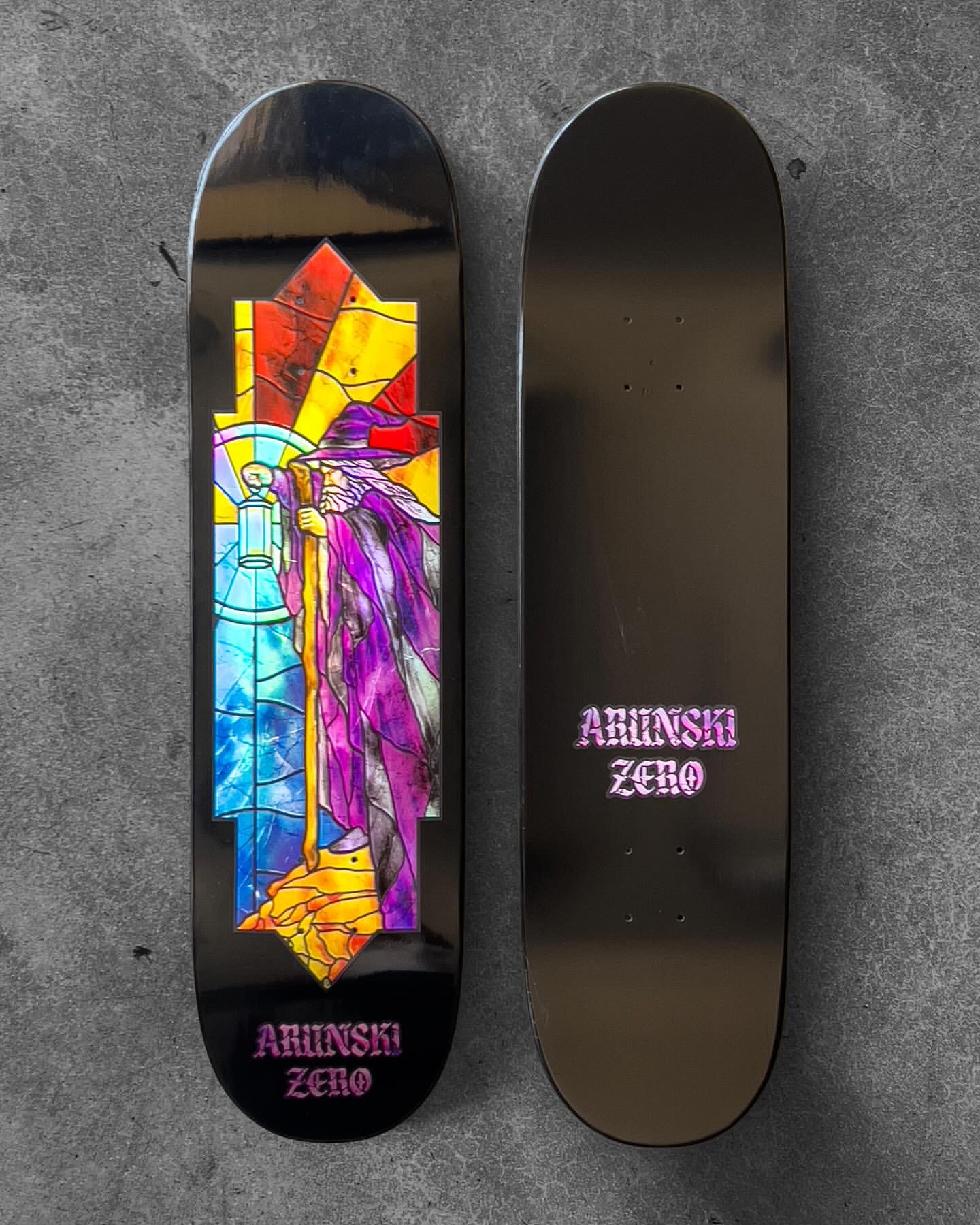 Zero Stained Glass Adam Arunski 8.5" deck