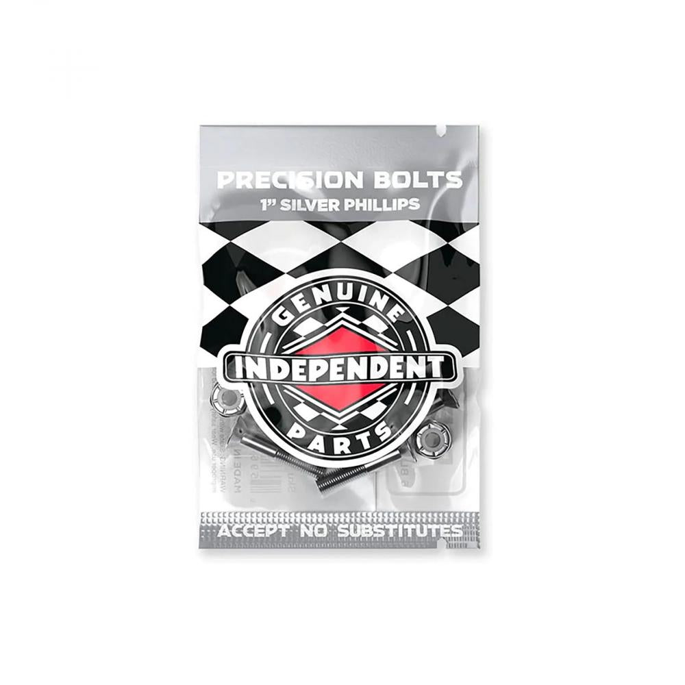Independent Skateboard 1" Hardware Philips Bolts - Black/Silver