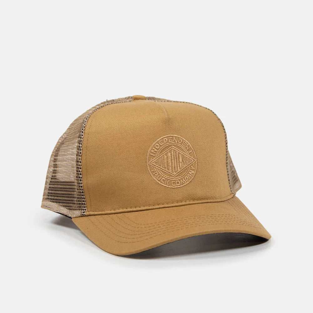 Independent Meshback Clipper Cap - Workwear Brown