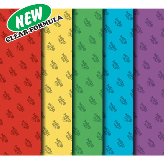 MOB grip tape clear colours red, yellow, green, blue, purple
