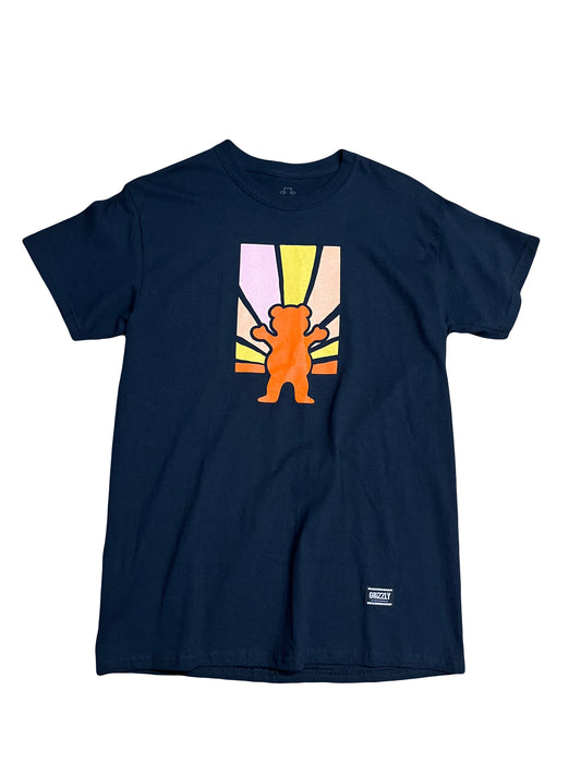 Grizzly grip tape bear sunburst t-shirt medium
