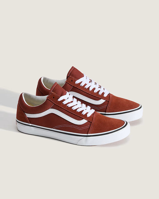 Vans Filmore Decon suede/canvas Fired brick trainers size UK 8 or 9