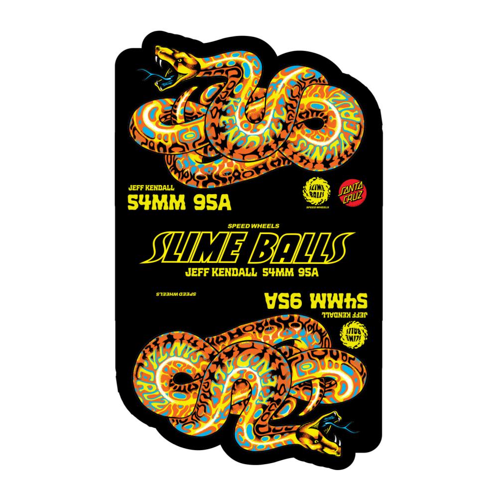 Slime Balls Wheels Jeff Kendall Snake Hardline 95	Pink	54 MM