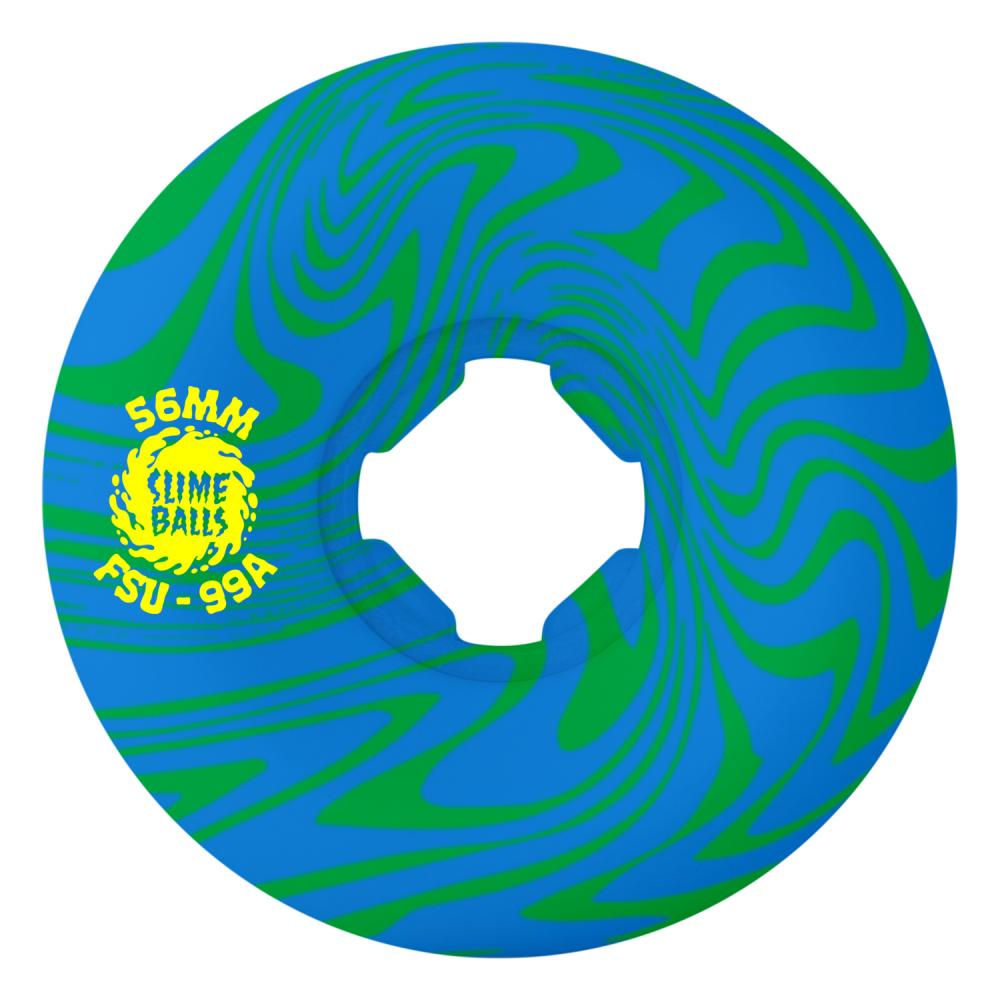 SlimeBalls Wheels Fletcher Guest Vomit 99a	Green / Blue Swirl	56 MM