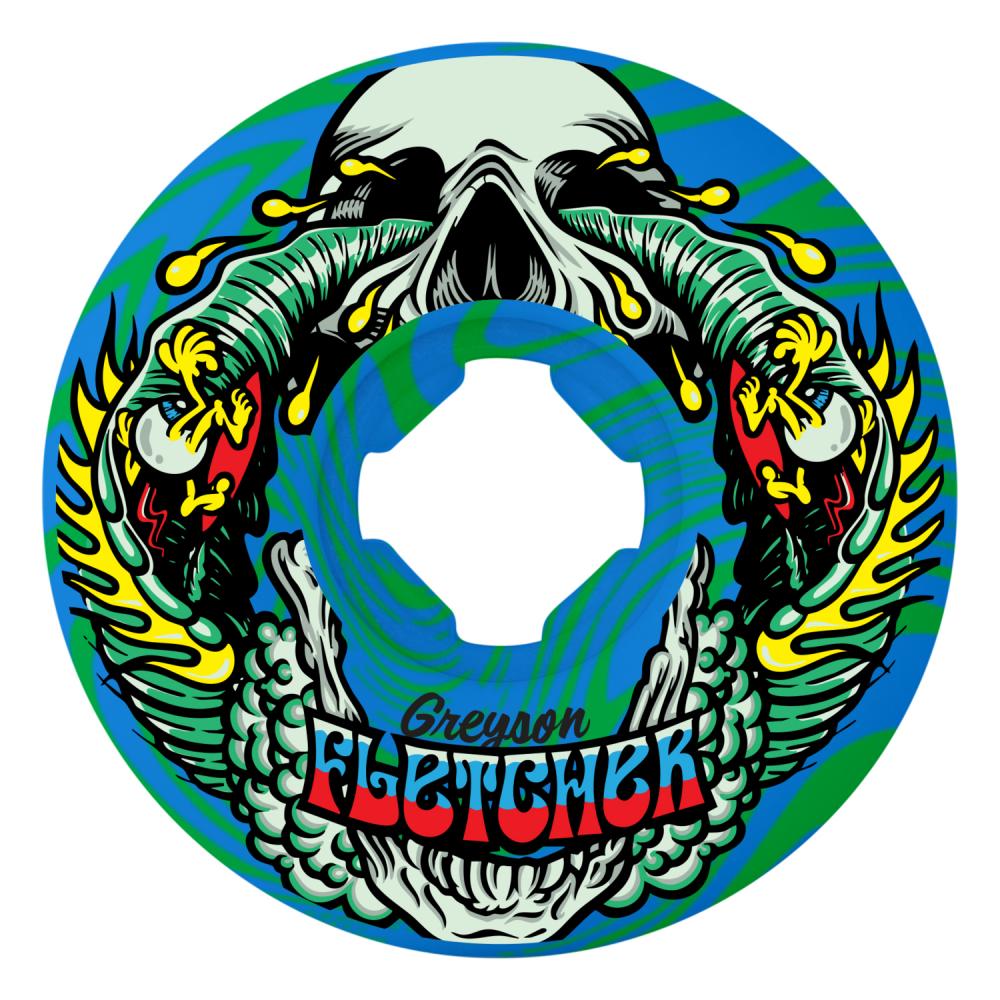 Slimeballs wheels Fletcher guest vomit 99a green/blue swirl 54mm