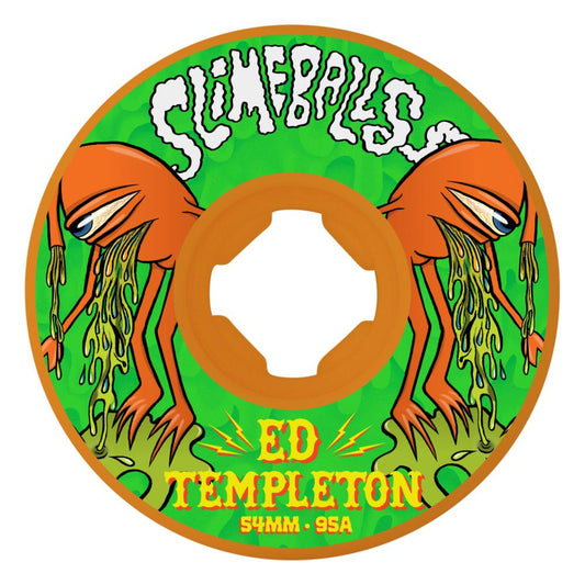 Slime Balls Wheels Templeton Vomit Hardline 95a	Orange  54 MM