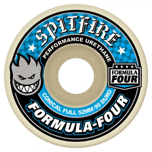 Spitfire Formula Four Wheels	Conical Full 99DU	Natural	52 mm