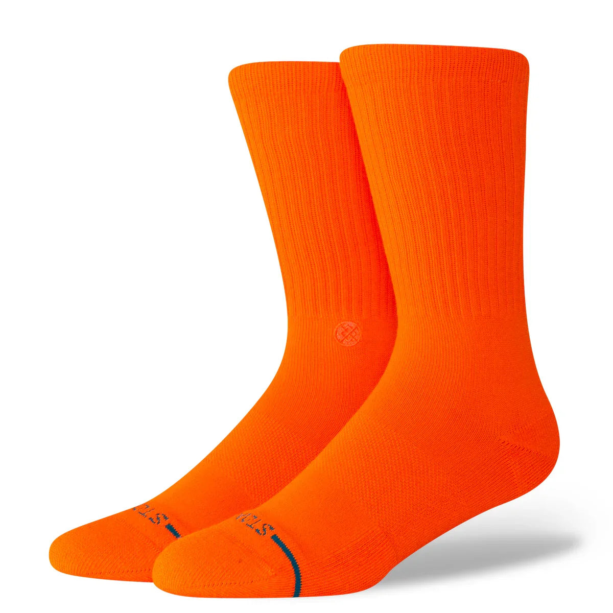 Stance Icon socks size Medium White,grey,orange,pink,navy,ice blue,neon orange,flurescent pink