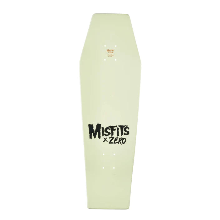 Zero Skateboard Deck Misfits Fiend Coffin GITD 9.5"