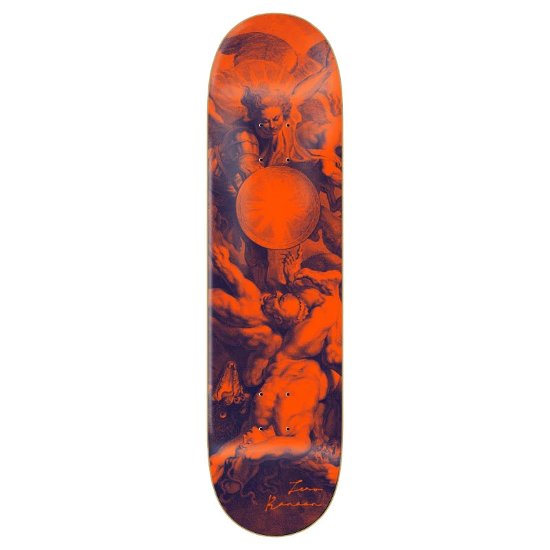 Zero Skateboard Deck Renaissance  Kanaan Dern 8.25" Orange