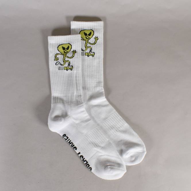 Blast Alien mascot socks