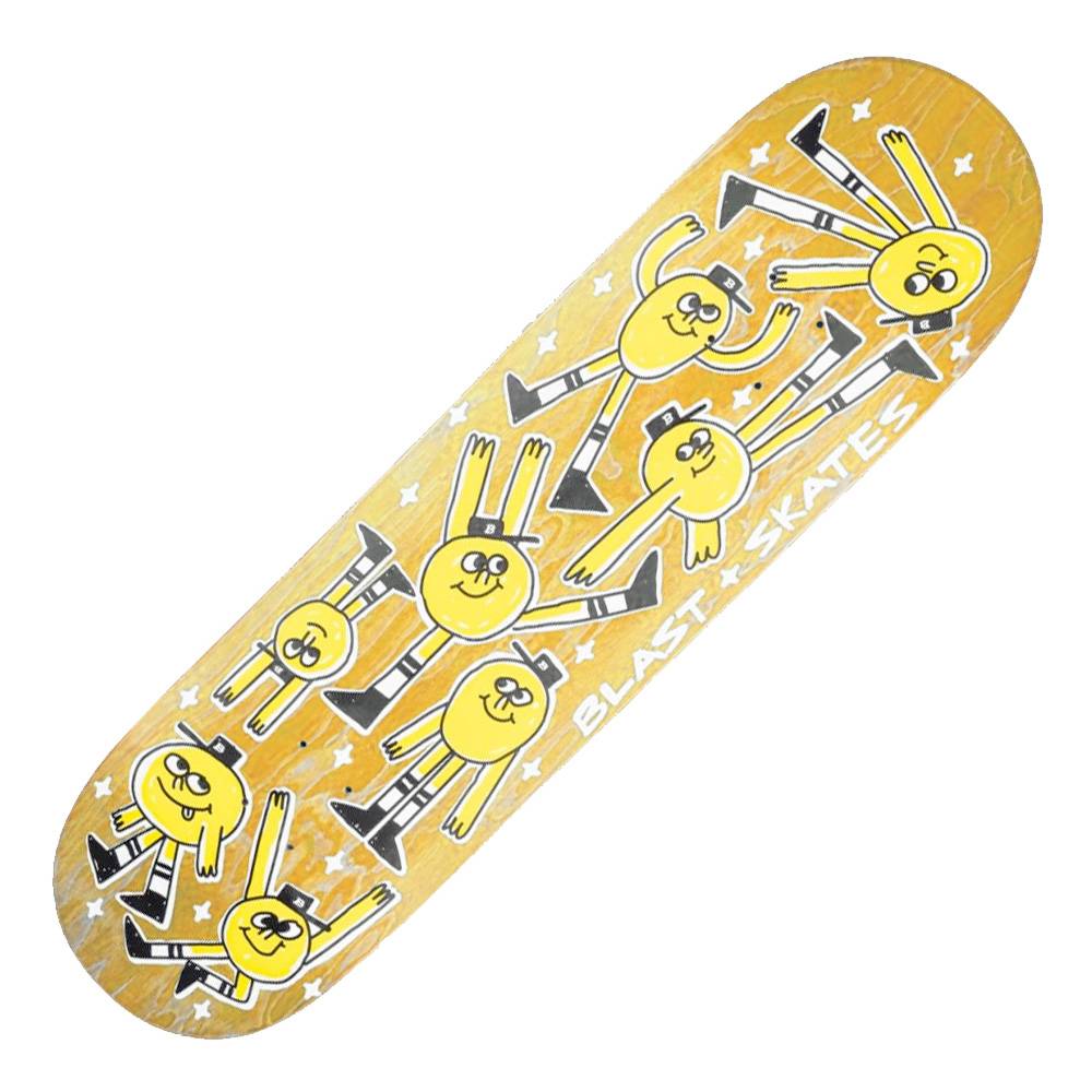 Blast Mascot doodle deck 9" FREE Grip tape and Hardware