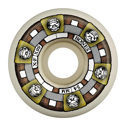 BONES Skateboard Wheels X-Formula 'Timeless Machine' V5 Sidecut 99A 54mm