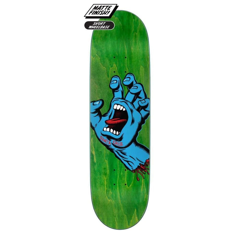 Santa Cruz Screaming hand deck 7.8", 8", 8.375", 8.6", 8,8" FREE Grip tape and Hardware