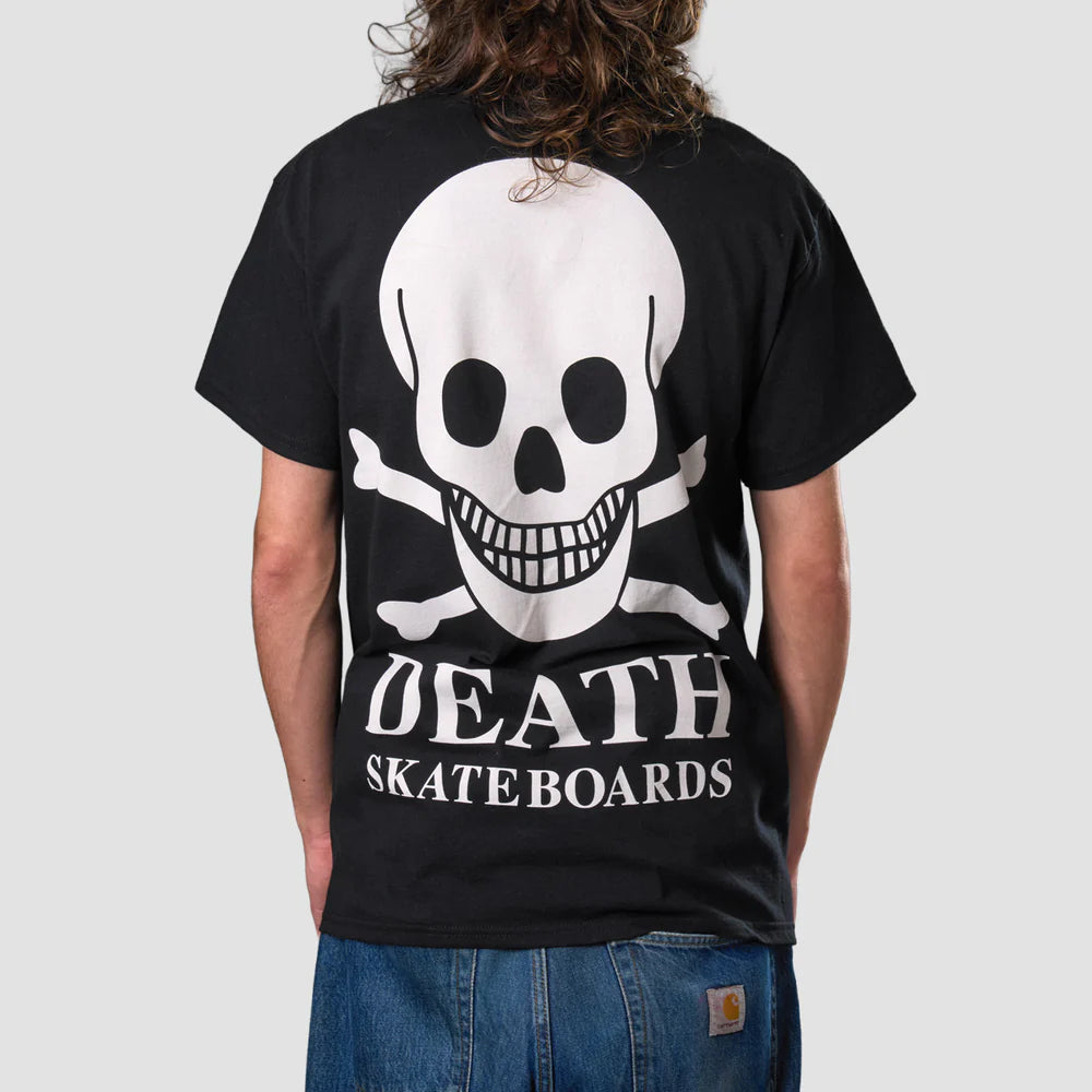 Death Skateboards OG Skull Backprint T-Shirt Black
