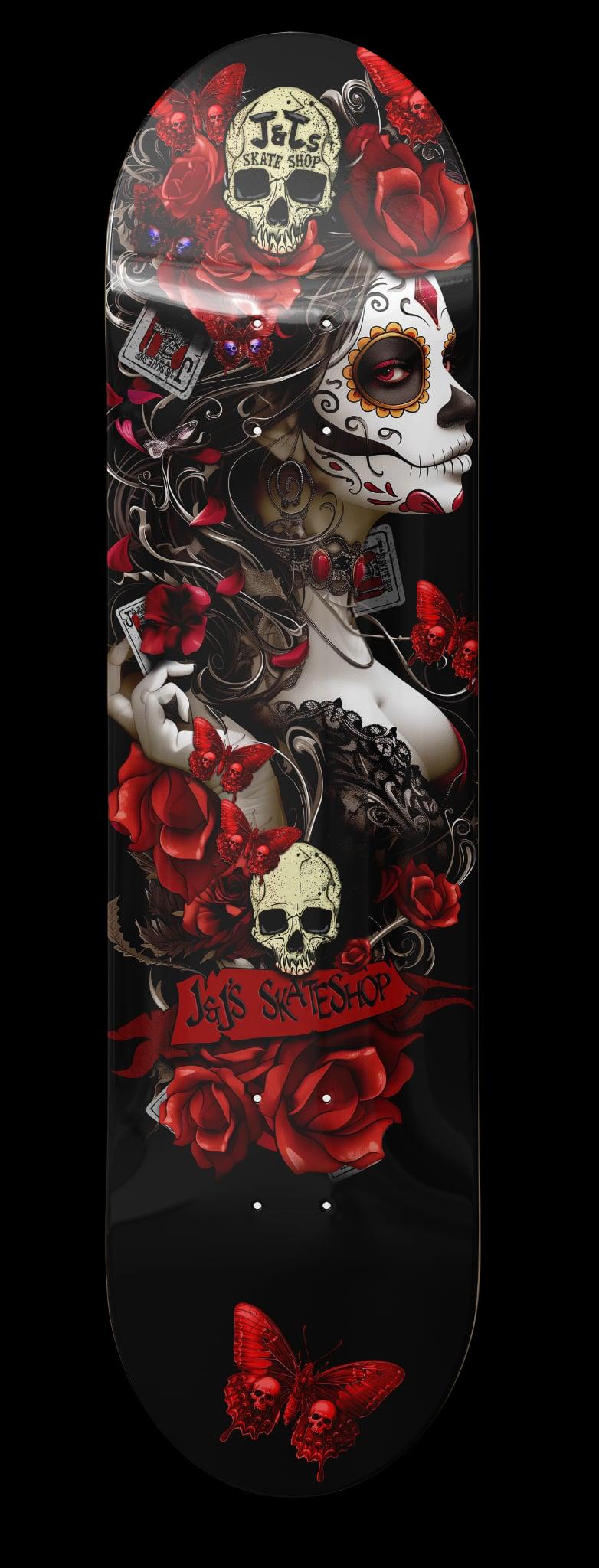 JANDJSSKATESHOP DECK  FREE SHOP HARDWARE AND SKATE TOOL WITH THIS SHOP DECK