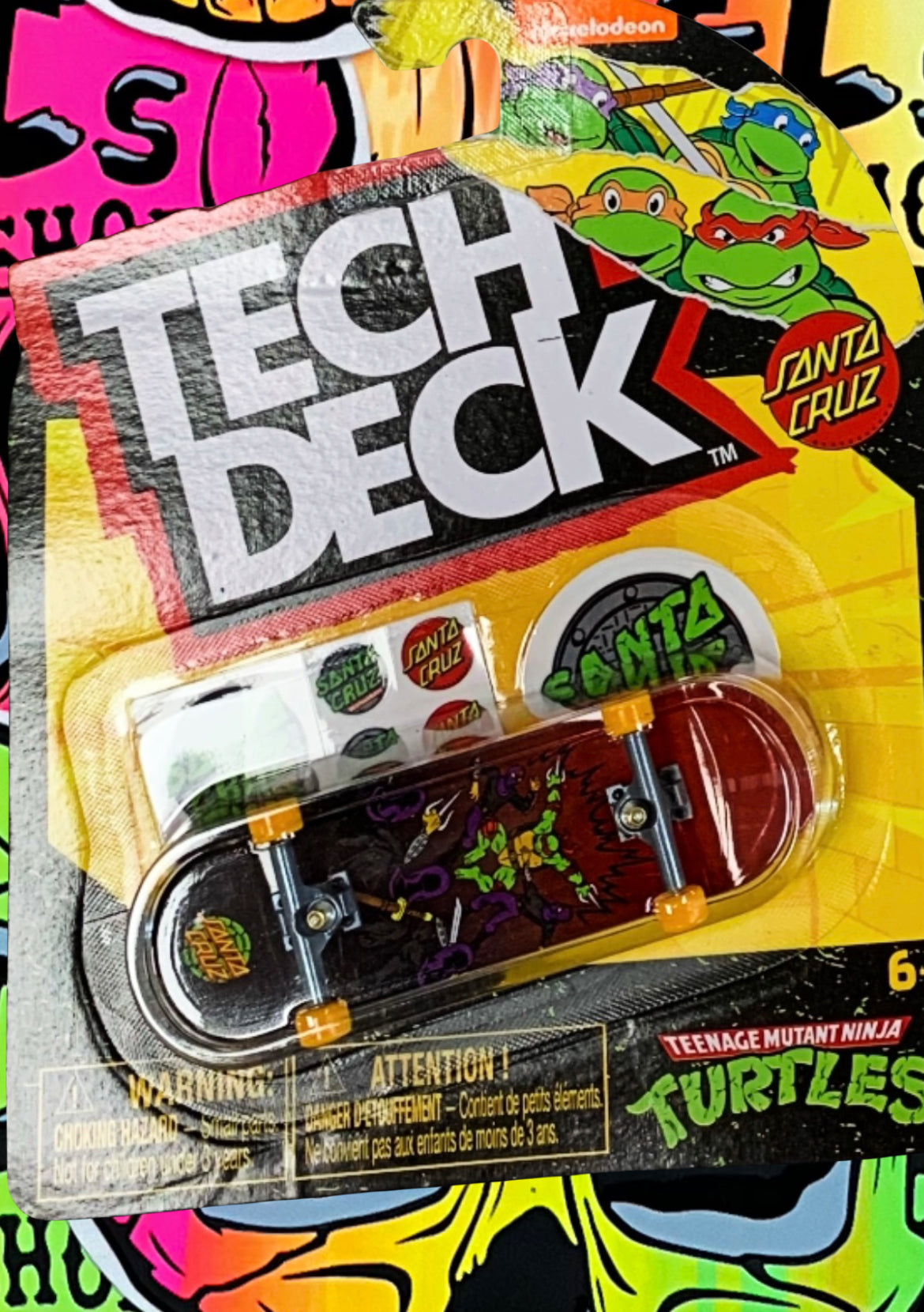 Tech Deck M52 Santa Cruz spongebob, Santa Cruz TMNT, Zero, Primitive, DGK, Sk8mafia