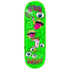 Heroin Skateboards Swampy Mutate or Die Skateboard Deck 10.25