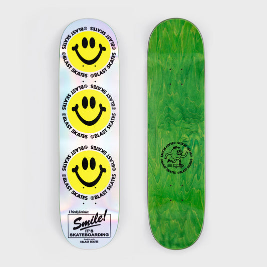 BLAST SKATEBOARDS HOLO SMILE POPSICLE DECK 8.25