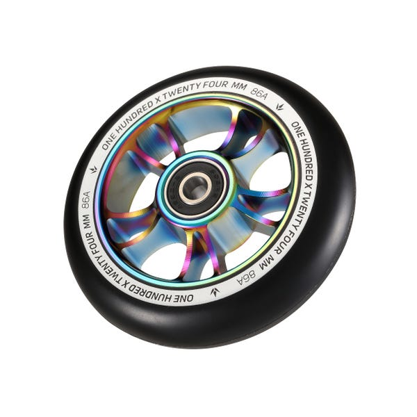 Blunt 100mm wheels (pair) oil slick/black or silver/black