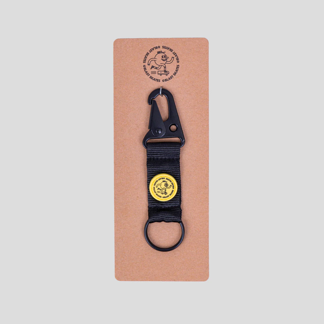 Blast round logo key clip