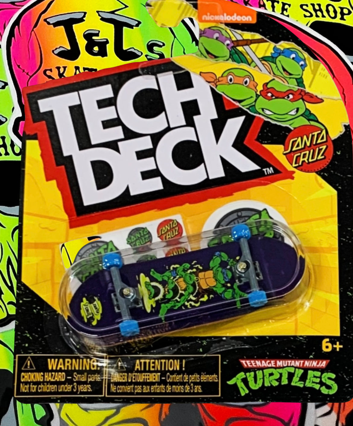 Tech Deck M52 Santa Cruz spongebob, Santa Cruz TMNT, Zero, Primitive, DGK, Sk8mafia