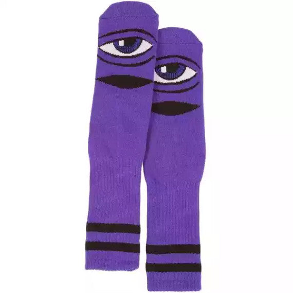 Toy Machine Sect Eye sock chocolate, forest, purple