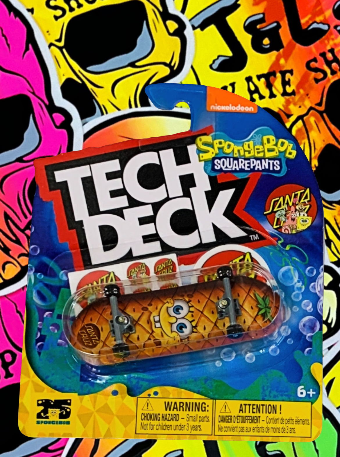 Tech Deck M52 Santa Cruz spongebob, Santa Cruz TMNT, Zero, Primitive, DGK, Sk8mafia