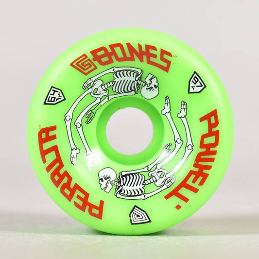 Powell Peralta G-Bones Green 97A Skateboard Wheels 64mm