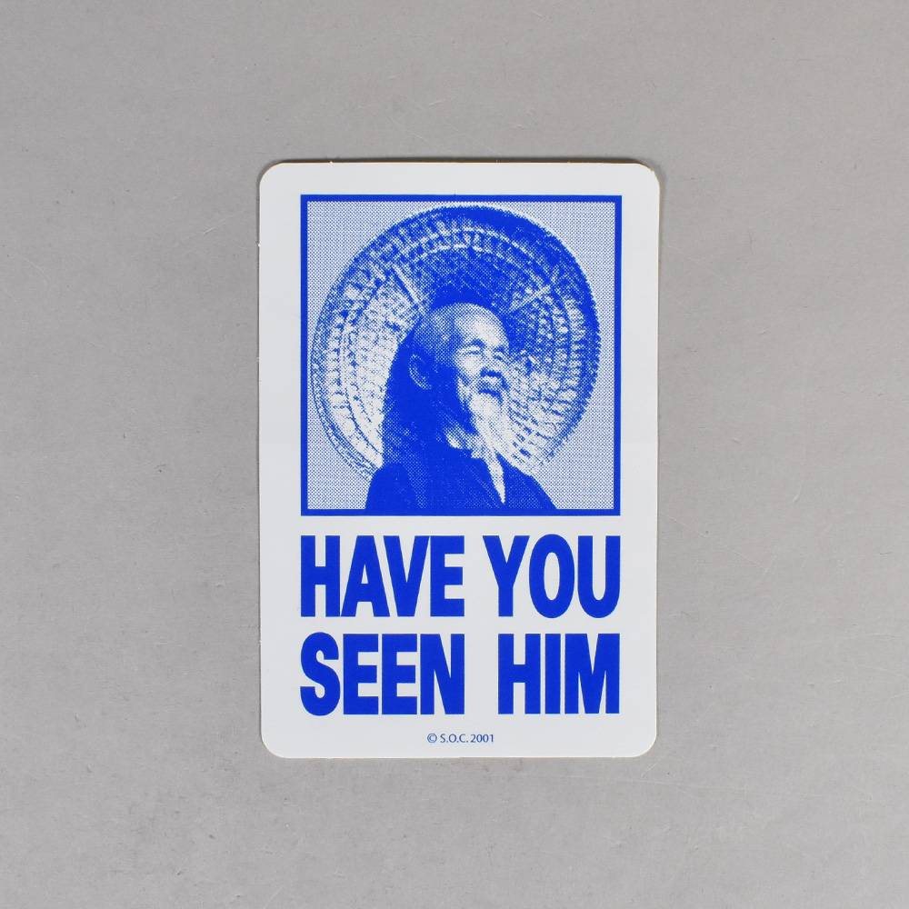 Powell Peralta Have You Seen Him Skateboard Sticker - 3'' x 4''