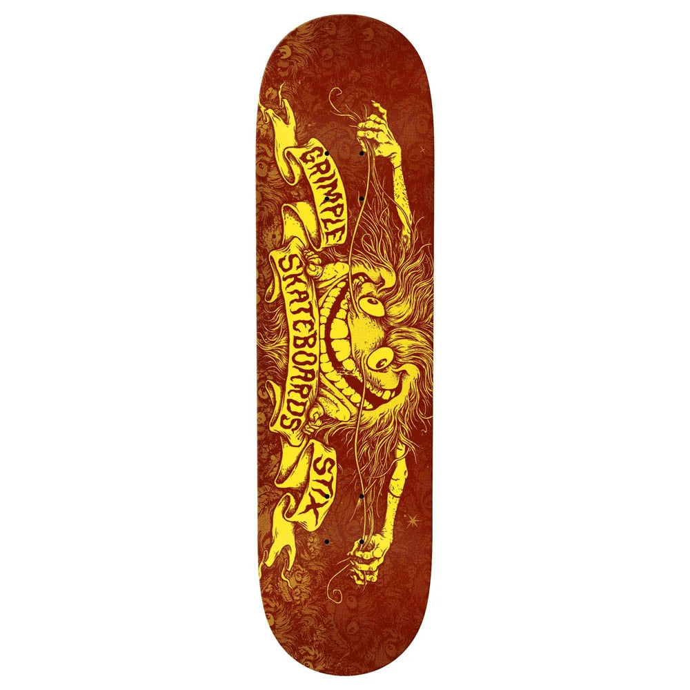 Anti Hero Grimplestix deck 8.25" brown FREE Grip tape and Hardware