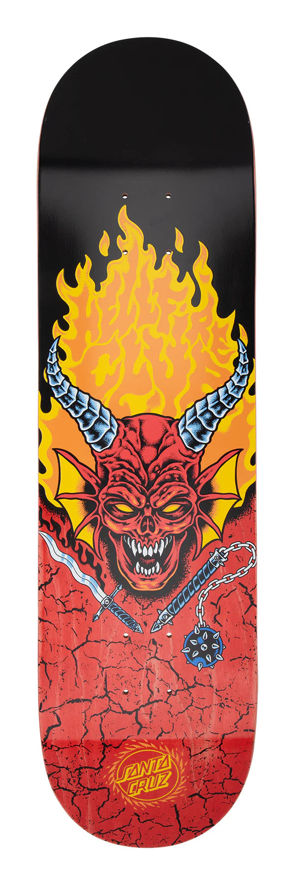 Santa Cruz Skateboard Deck 8.25in Stranger Things Hellfire Club