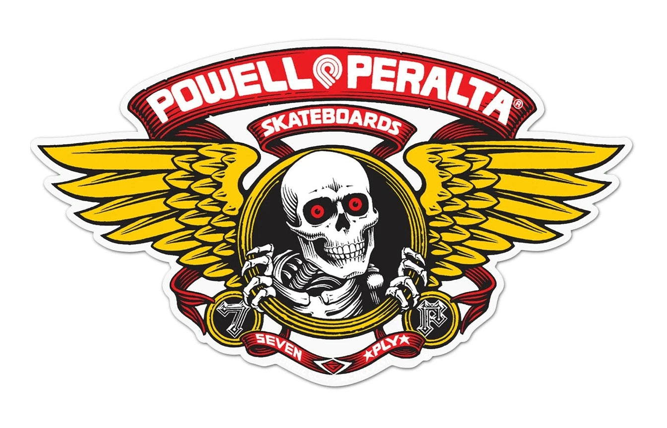 Powell Peralta winged ripper sticker red or blue