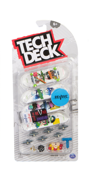 Tech Deck Deluxe 4 Pack (M35) DC, Revive, Toy Machine