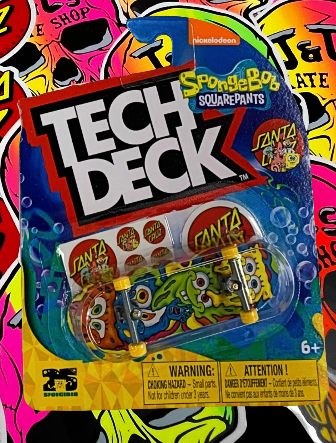 Tech Deck M52 Santa Cruz spongebob, Santa Cruz TMNT, Zero, Primitive, DGK, Sk8mafia