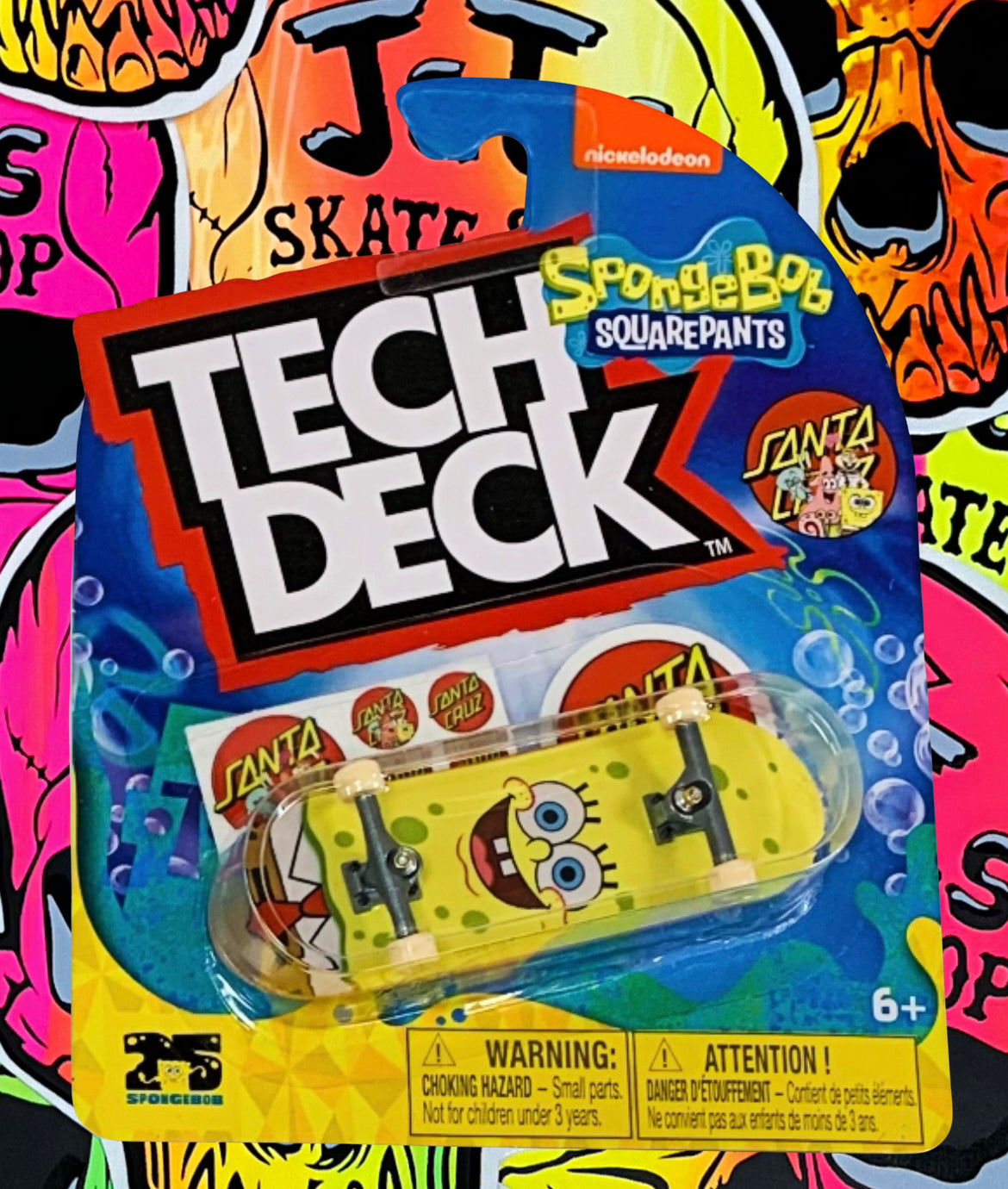 Tech Deck M52 Santa Cruz spongebob, Santa Cruz TMNT, Zero, Primitive, DGK, Sk8mafia