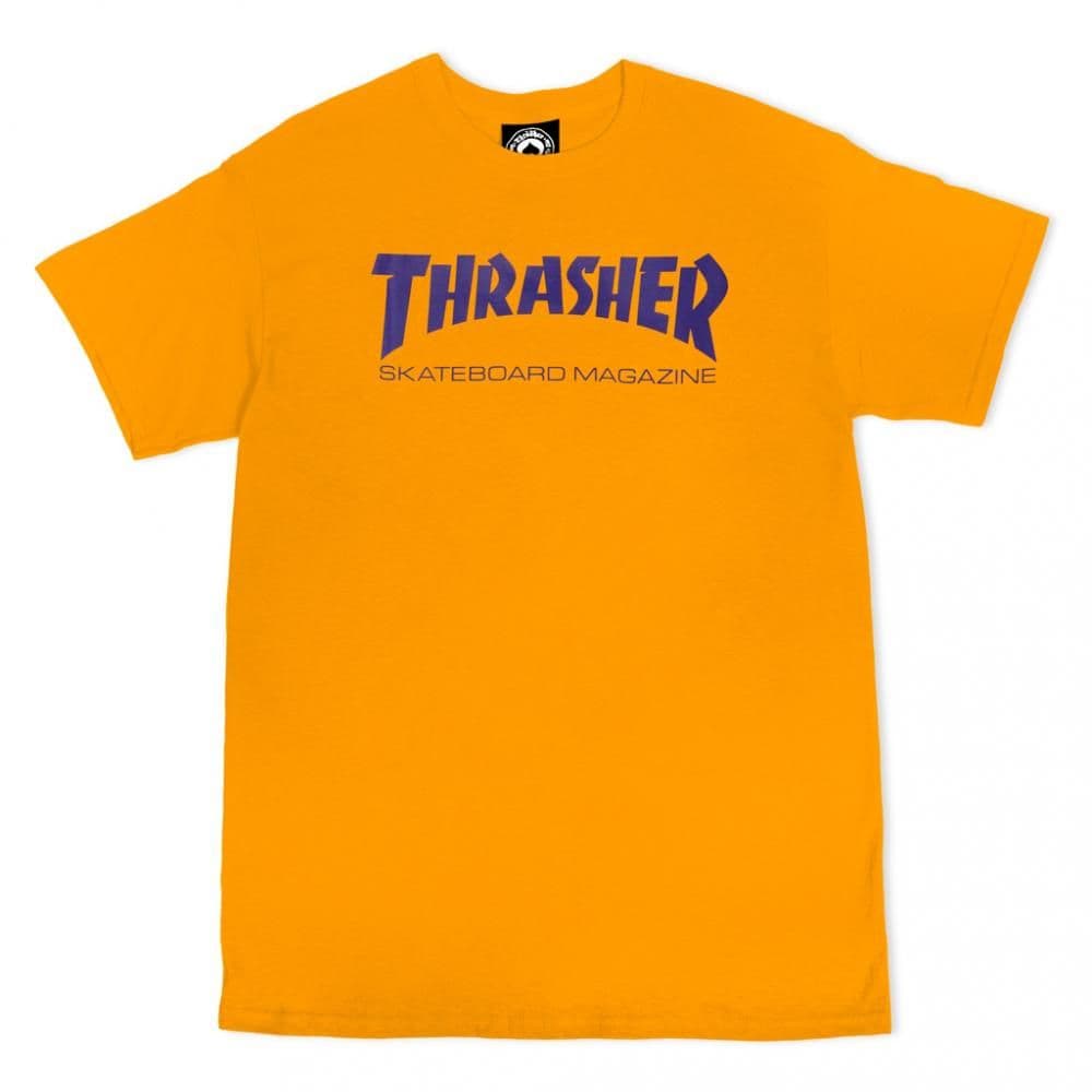 Thrasher gold t-shirt large