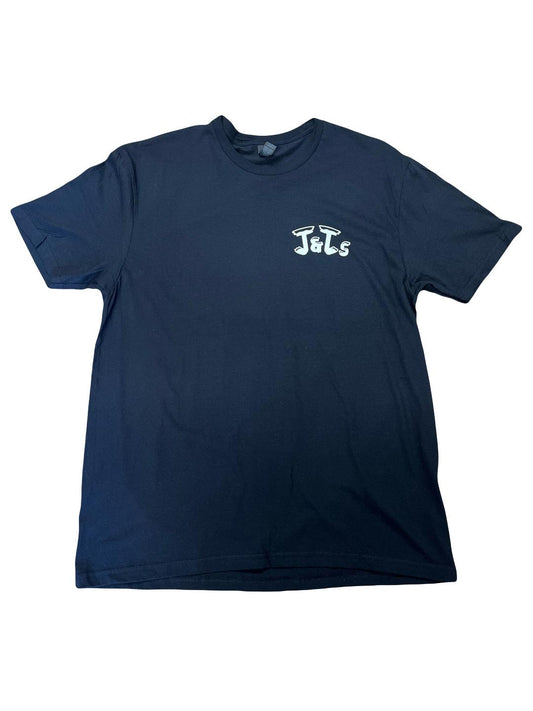 J and J's shop t-shirt Skull Black