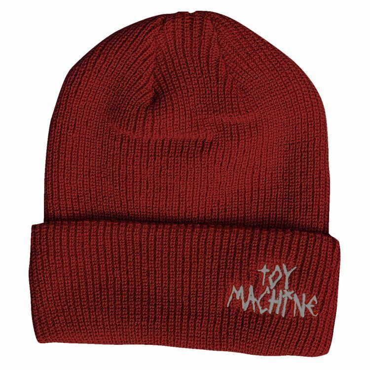 Toy Machine Tape logo beanie maroon