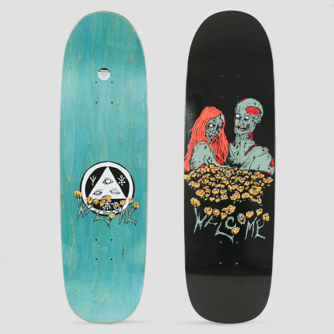 Welcome Zombie Love on Boline Deck 9.25" FREE GRIP TAPE